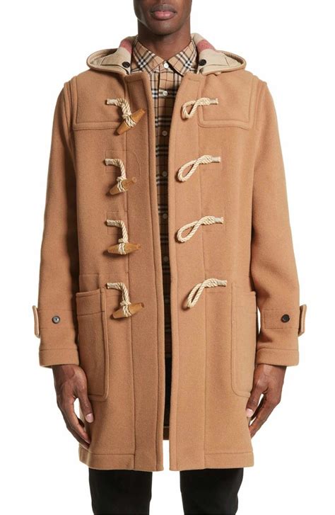 burberry vtg mens beige wool duffle coat|Burberry Duffle Coat In Men's Coats & Jackets for sale .